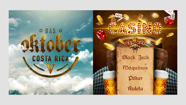 Oktoberfest Costa Rica and casino promotional artwork
